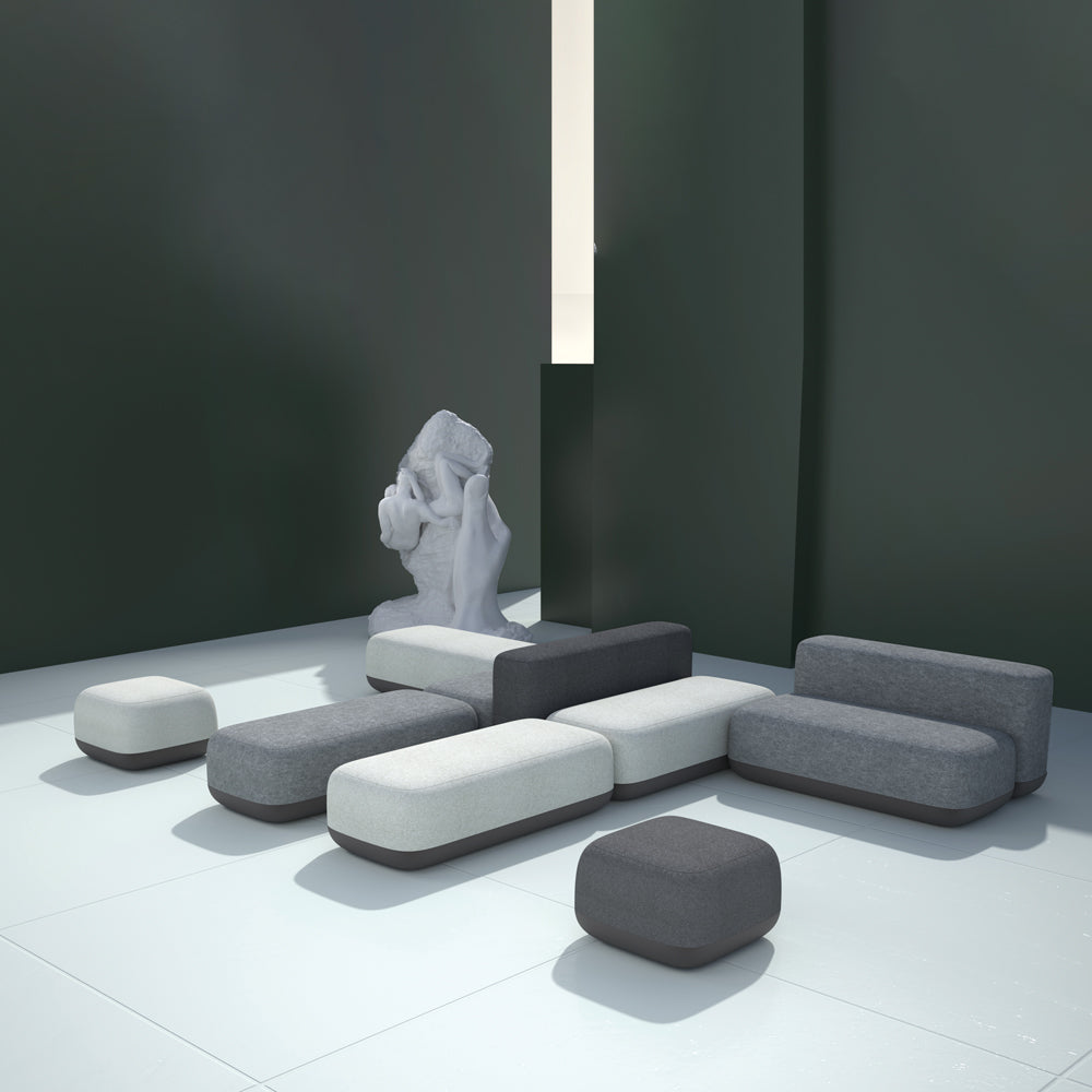 Modular Office Lounge Sofa Set - Mix & Match Different Units for Custom Layouts