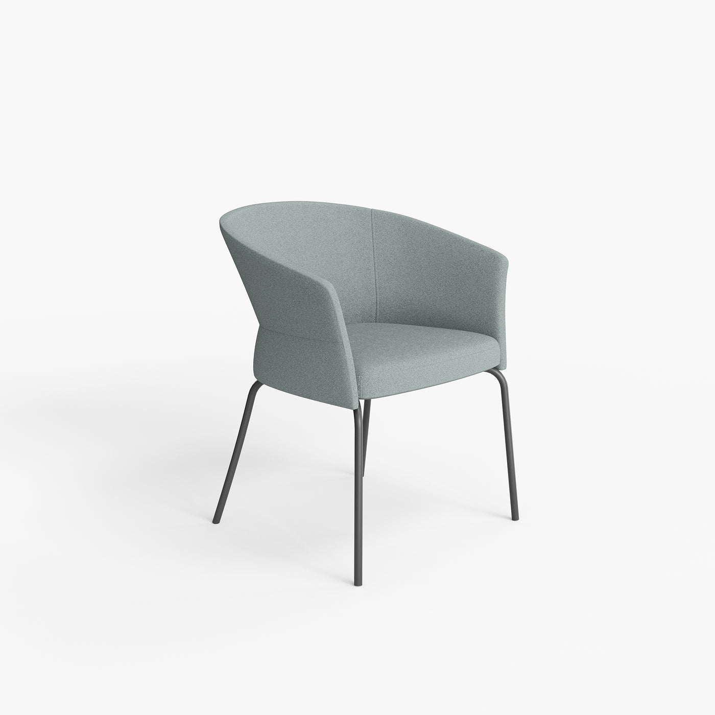 Boucle Barrel Chair - Modern Accent Chair for Reception & Lounge