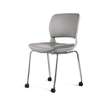Metal Frame Fabric for Meeting Rooms Armless Stacked Office Plastic Staff Stackable Guest Visitor Training Chairs