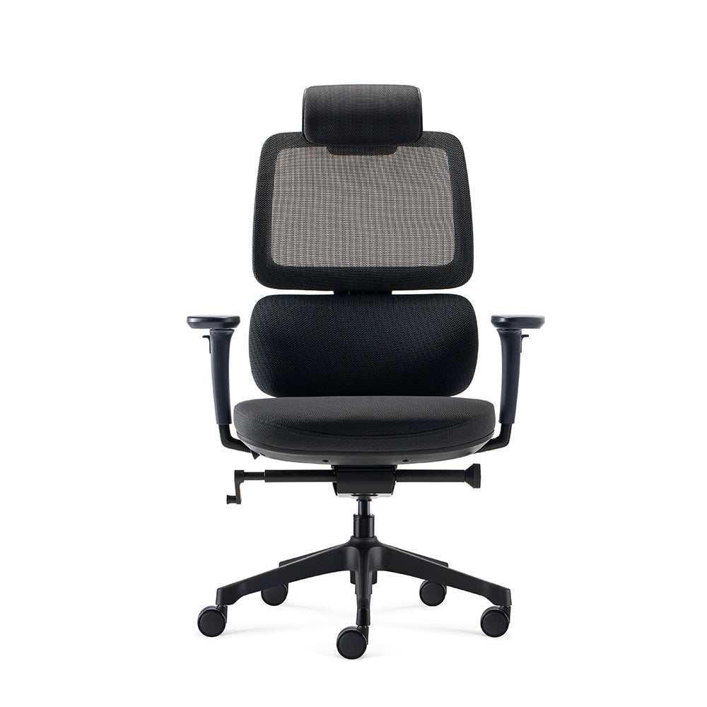 Heavy-duty Office Ergonomics Staff Chair Luxury Executive Rotating Mesh Chair Office Furniture with Headrest and Waist Support