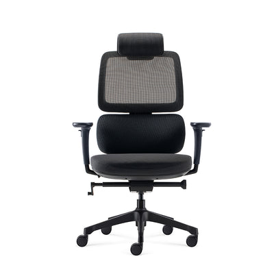 Heavy-duty Office Ergonomics Staff Chair Luxury Executive Rotating Mesh Chair Office Furniture with Headrest and Waist Support