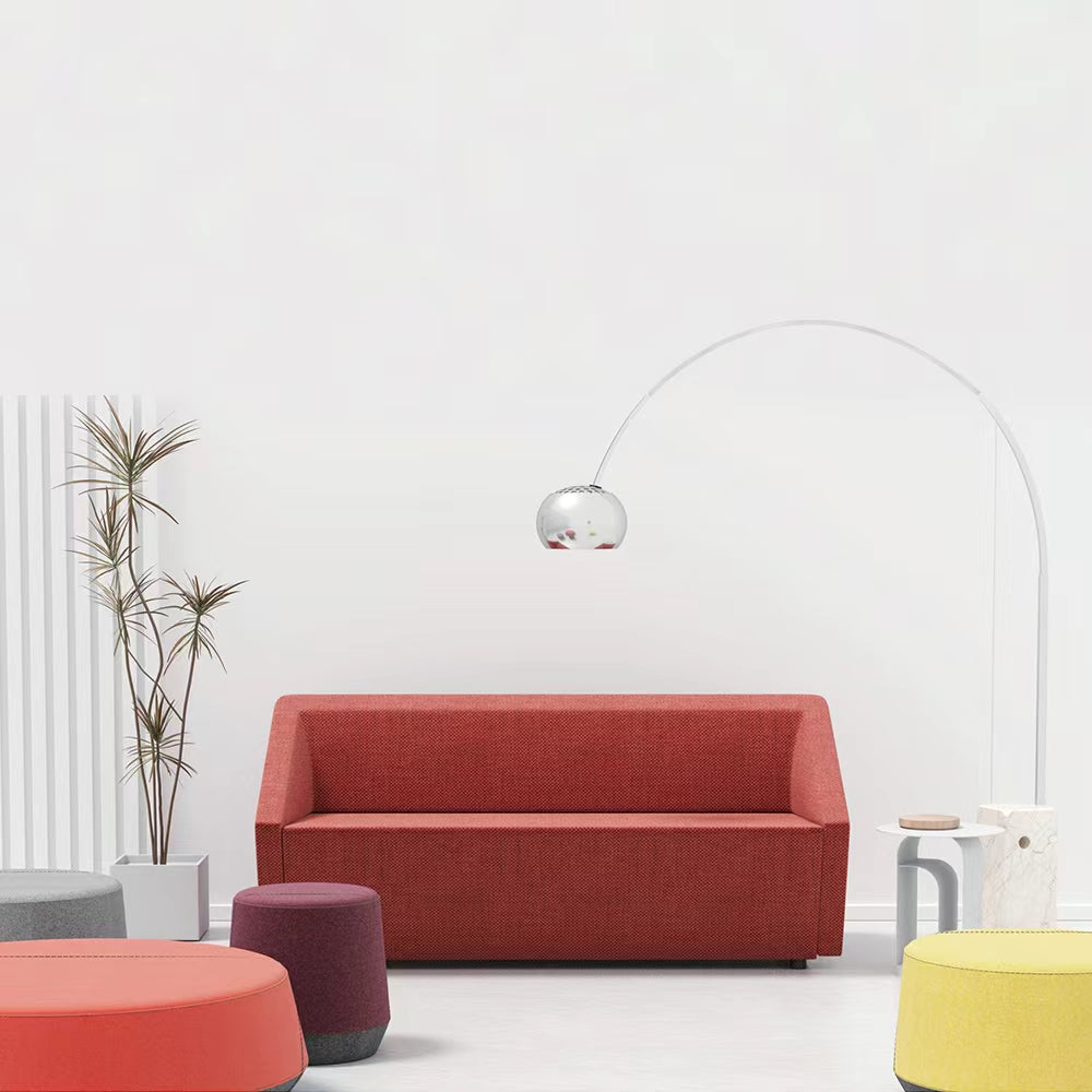 Cubist Office Sofa - Architectural Lounge Chair with Bold Geometric Lines