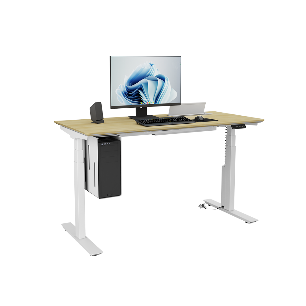 Modular and Extendable Modern Home Office Height Adjustable Electric Lifting Desk Wooden Standing Adjustable Table