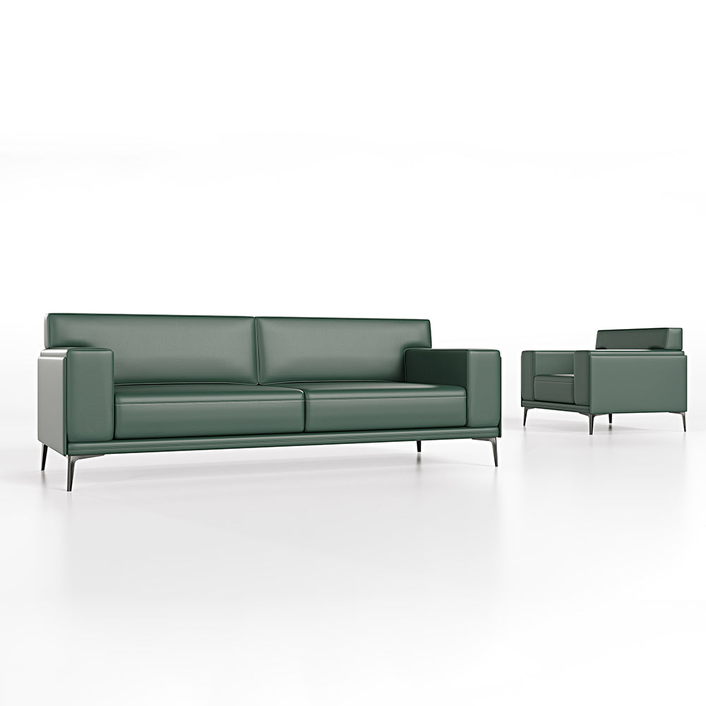 Manufacturers Direct Custom Modern Italian Leisure Leather Sofa Leisure Chair with Armrest Living Room Leisure Furniture