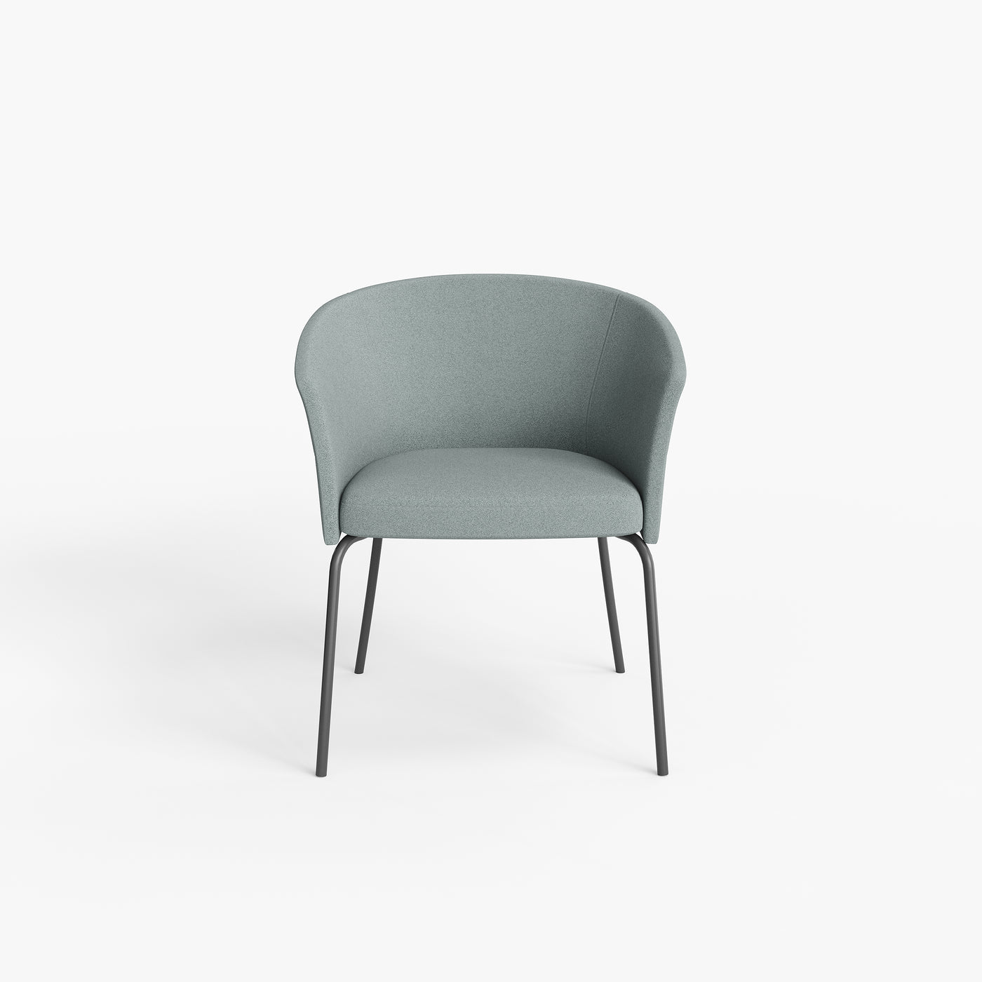 Boucle Barrel Chair - Modern Accent Chair for Reception & Lounge