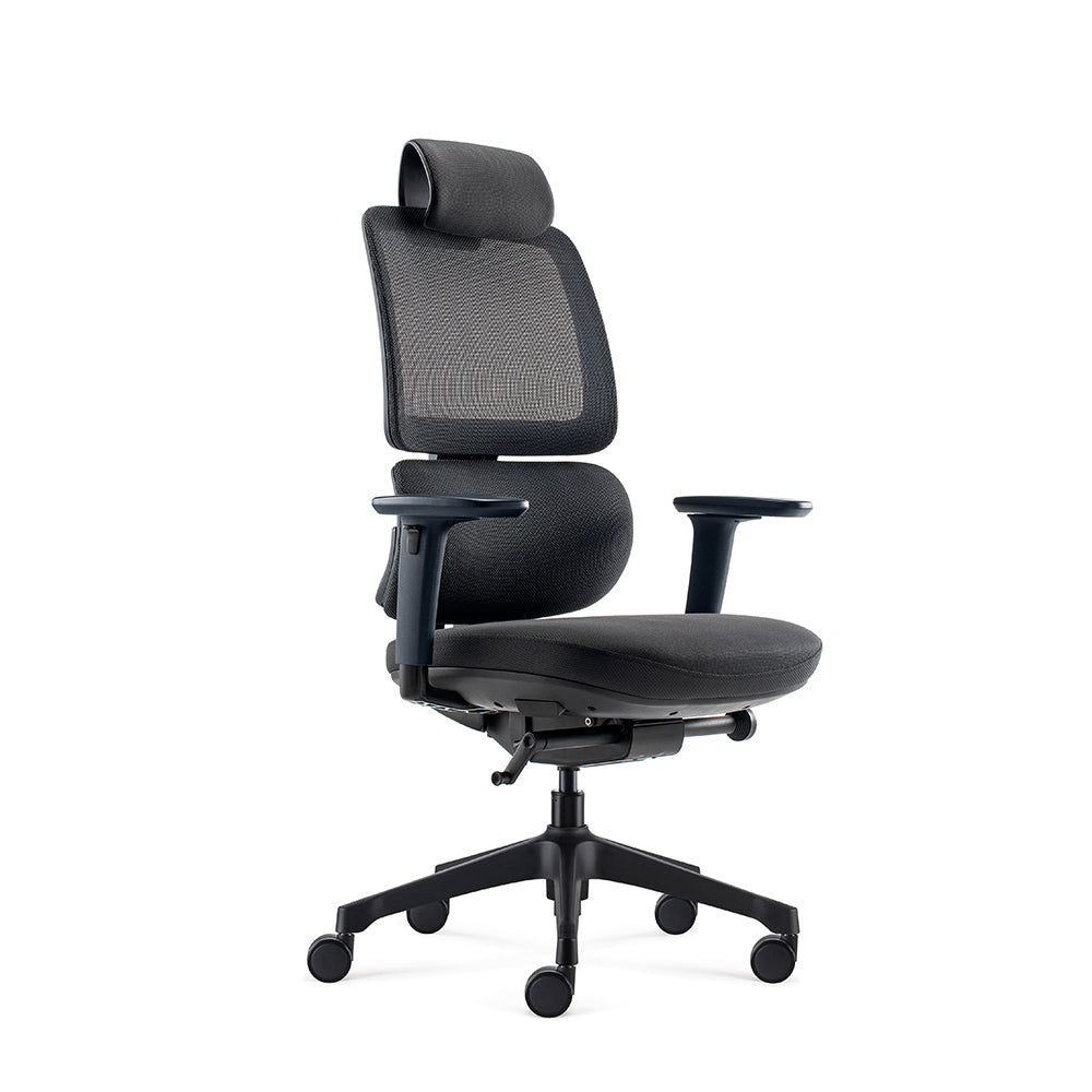 Heavy-duty Office Ergonomics Staff Chair Luxury Executive Rotating Mesh Chair Office Furniture with Headrest and Waist Support