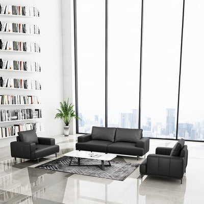 Clouds Atlas Sofa - Contemporary Leather Lounge Sofa with Plush Cushioning