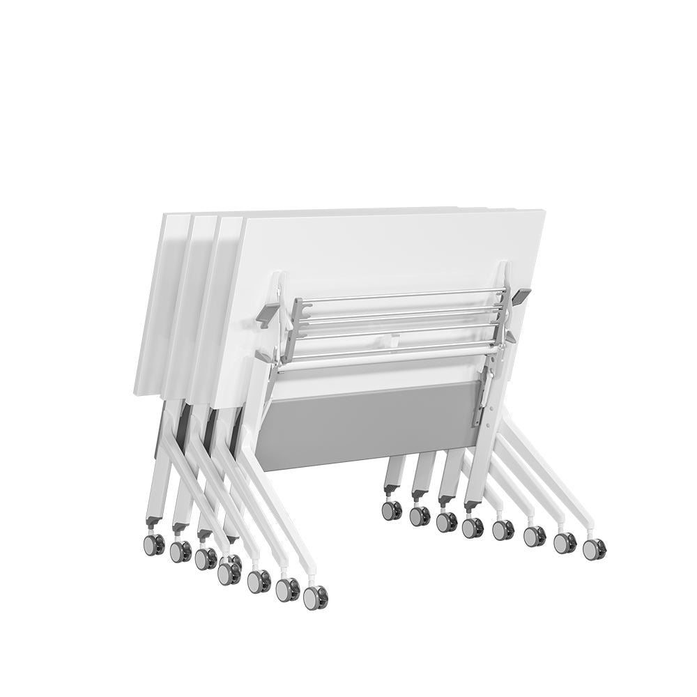 Folding Training Student Desk Stack Splice Combination Round Office Conference Table Free Splice Negotiation Desk
