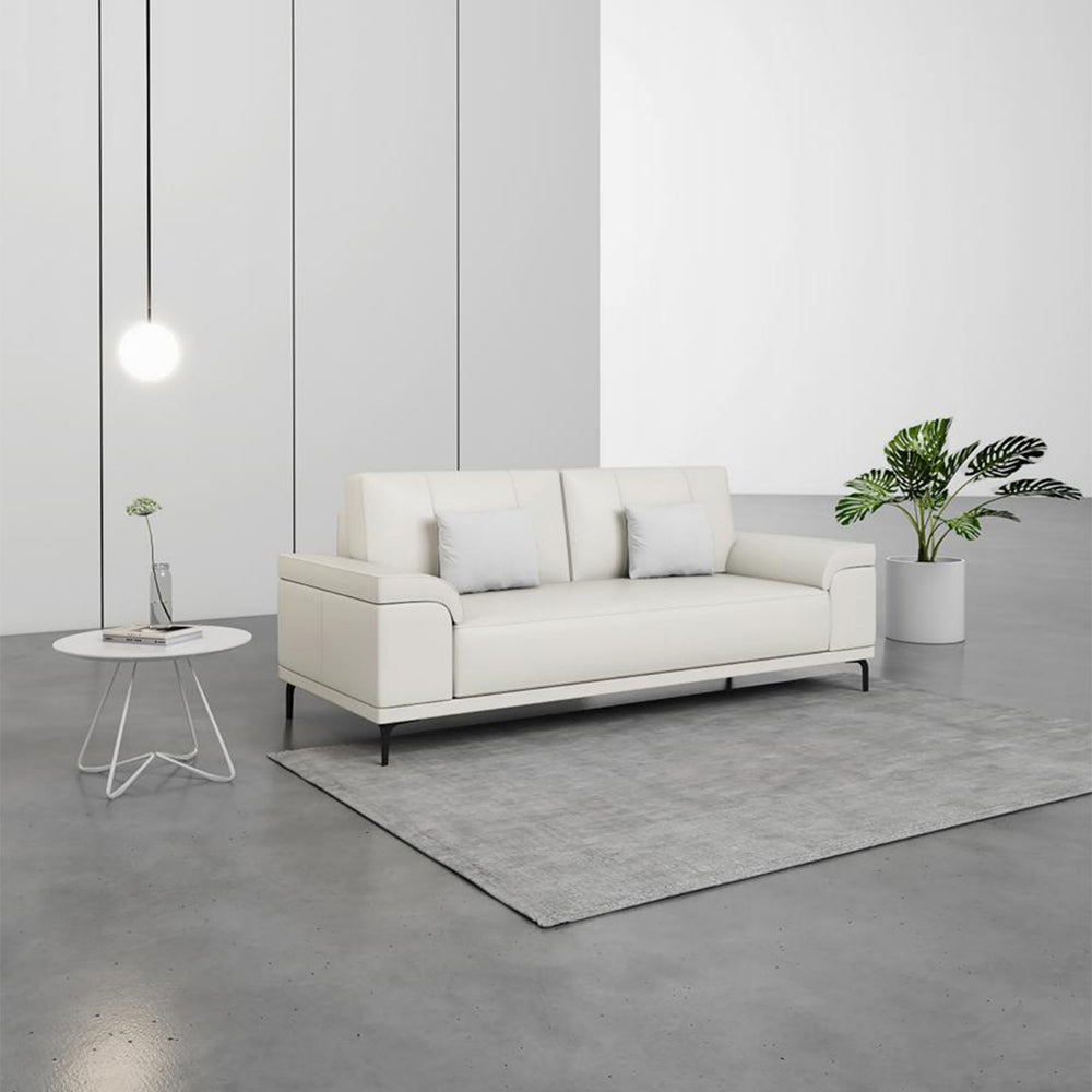 Clouds Atlas Leather Sofa - Timeless Lounge Sofa with Premium Full-Grain Leather