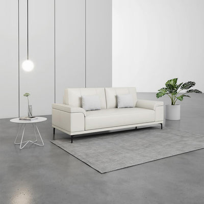 Clouds Atlas Leather Sofa - Timeless Lounge Sofa with Premium Full-Grain Leather