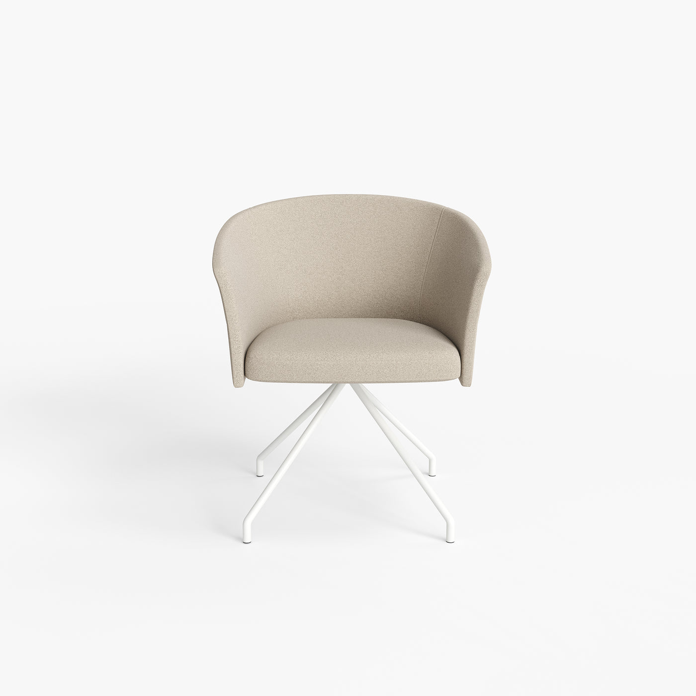 Boucle Barrel Chair - Modern Accent Chair for Reception & Lounge