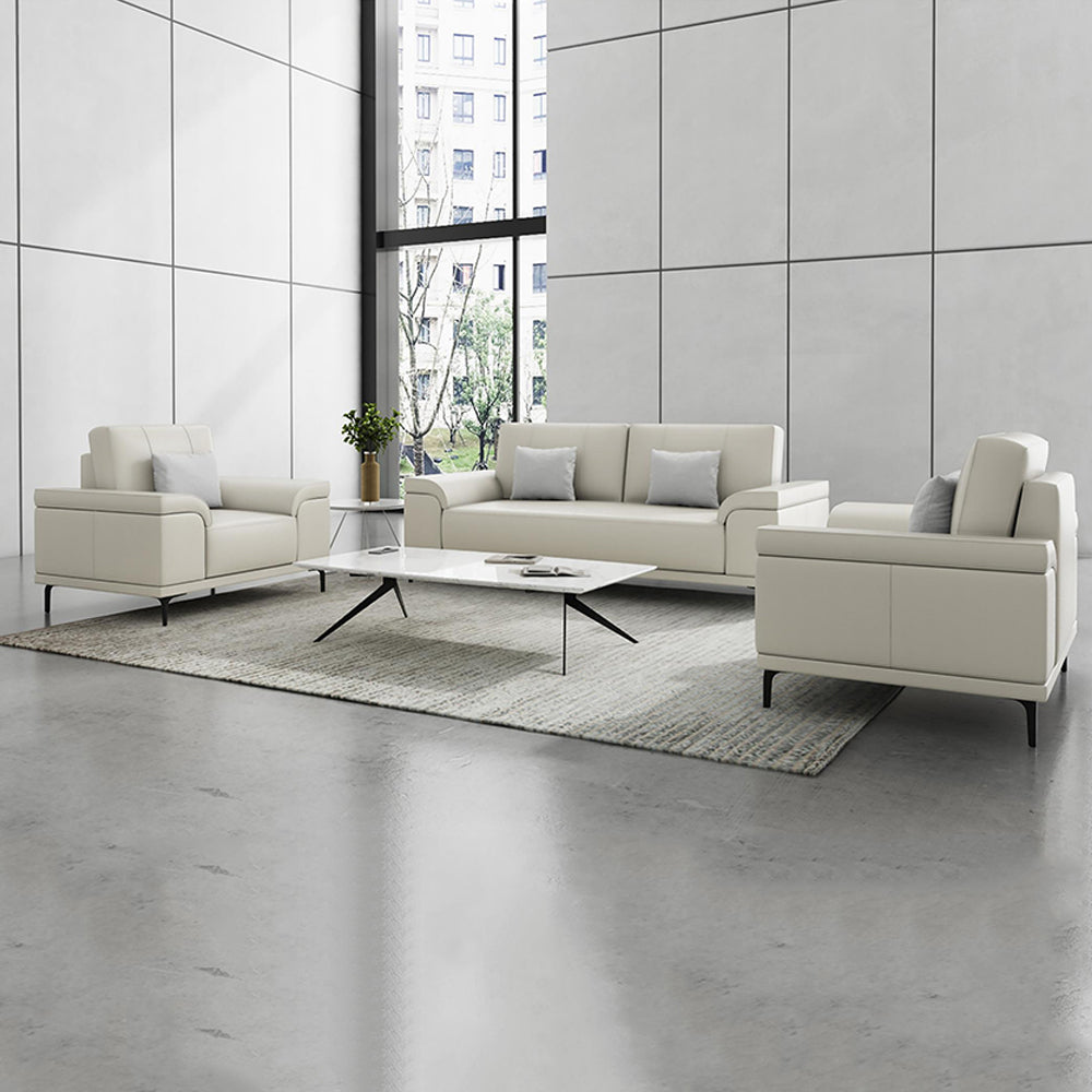 Clouds Atlas Leather Sofa - Timeless Lounge Sofa with Premium Full-Grain Leather