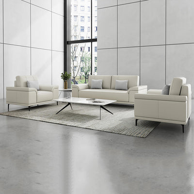 Clouds Atlas Leather Sofa - Timeless Lounge Sofa with Premium Full-Grain Leather