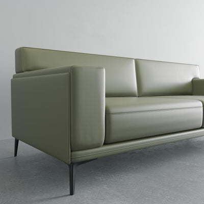 Manufacturers Direct Custom Modern Italian Leisure Leather Sofa Leisure Chair with Armrest Living Room Leisure Furniture