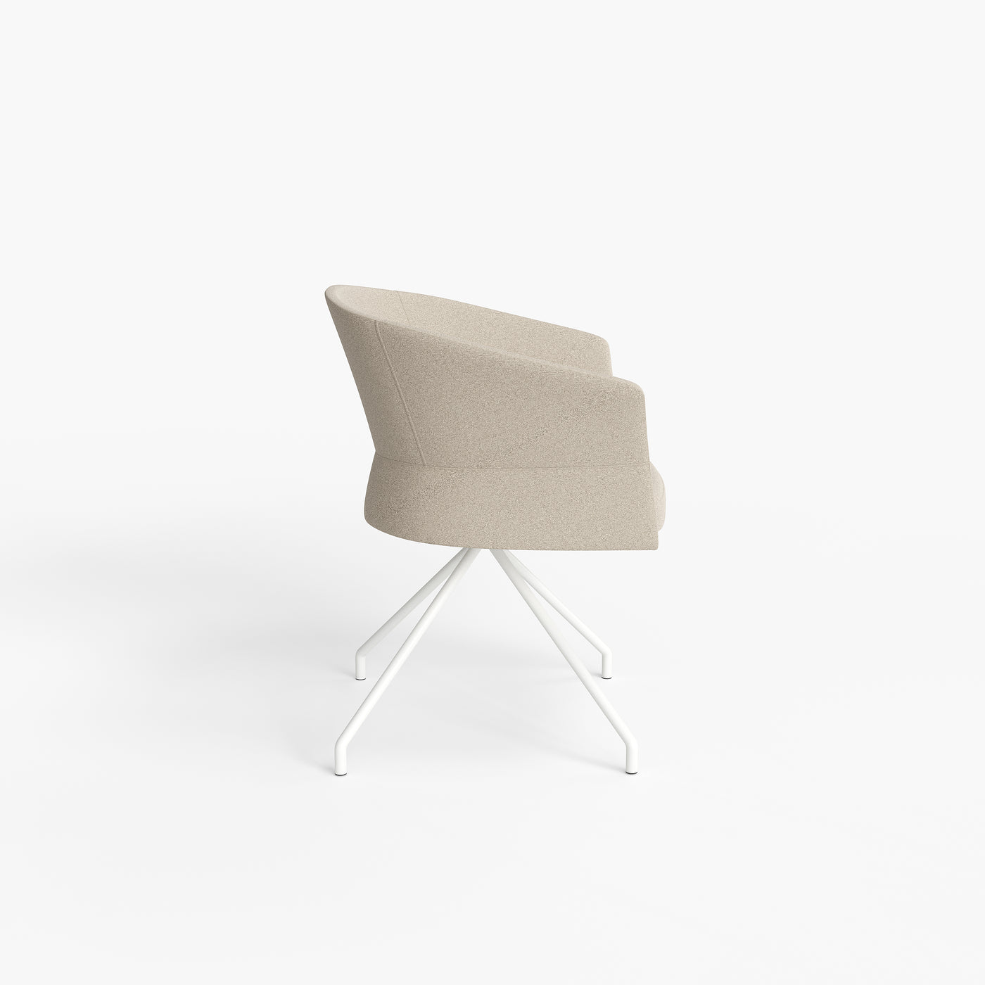 Boucle Barrel Chair - Modern Accent Chair for Reception & Lounge