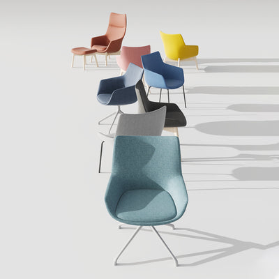 Living Room Lounge Chair - Oversized Reading Armchair with Side Pocket