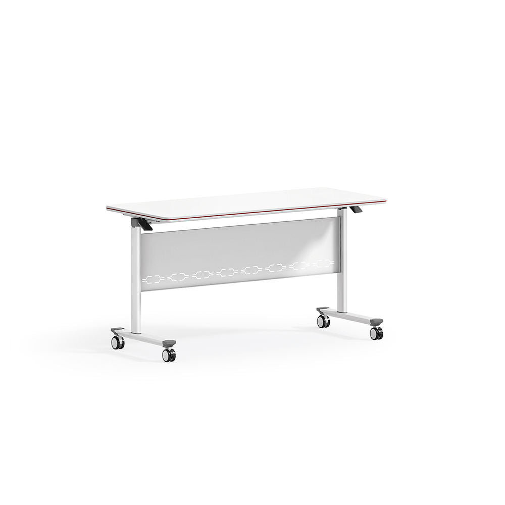 Modern Office Simple Design Mobile Metal Folding Training Table Can Be Customized Folding Table School Desk Academy Desk