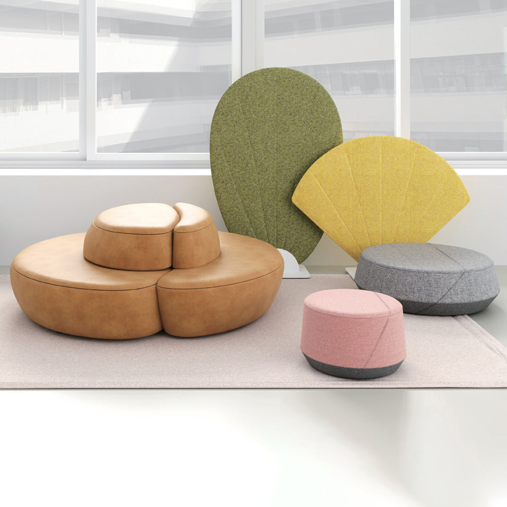 Modular Office Sofa System - Build Your Own Lounge with Interchangeable Sections