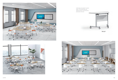 Modern Design Mobile Classroom Podium Church Lecture Podium Meeting Room