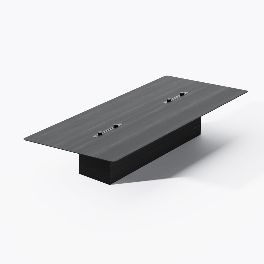 Modern Luxury Extendable Wooden Electric Adjustable Height Conference Table Standing Desk Design for Big Meetings Office