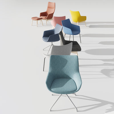 Reception Lounge Chair - Modern Guest Chair for Office Waiting Areas