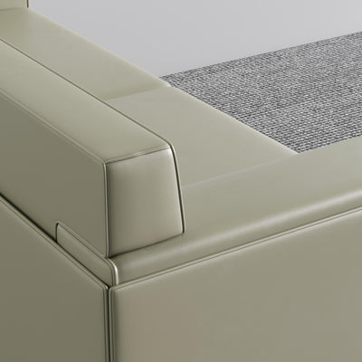 Manufacturers Direct Custom Modern Italian Leisure Leather Sofa Leisure Chair with Armrest Living Room Leisure Furniture