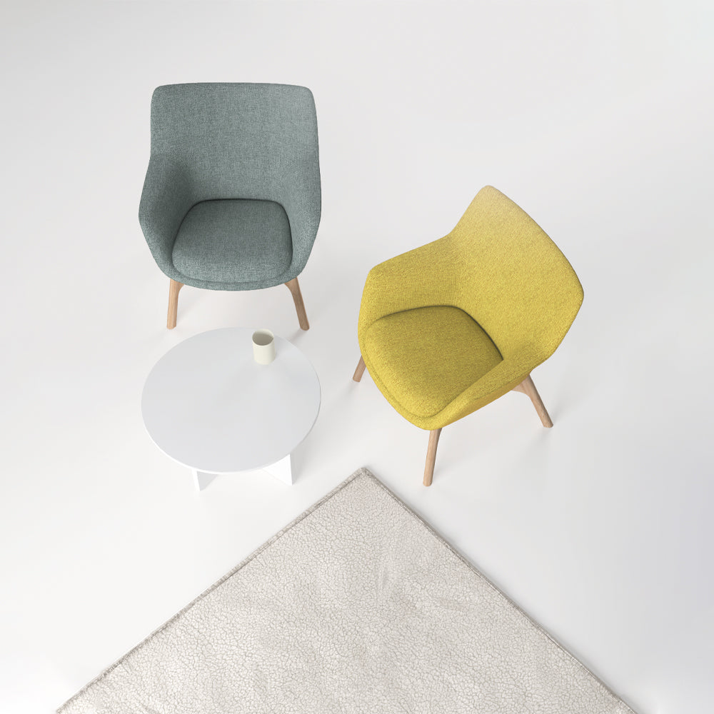 Living Room Lounge Chair - Oversized Reading Armchair with Side Pocket