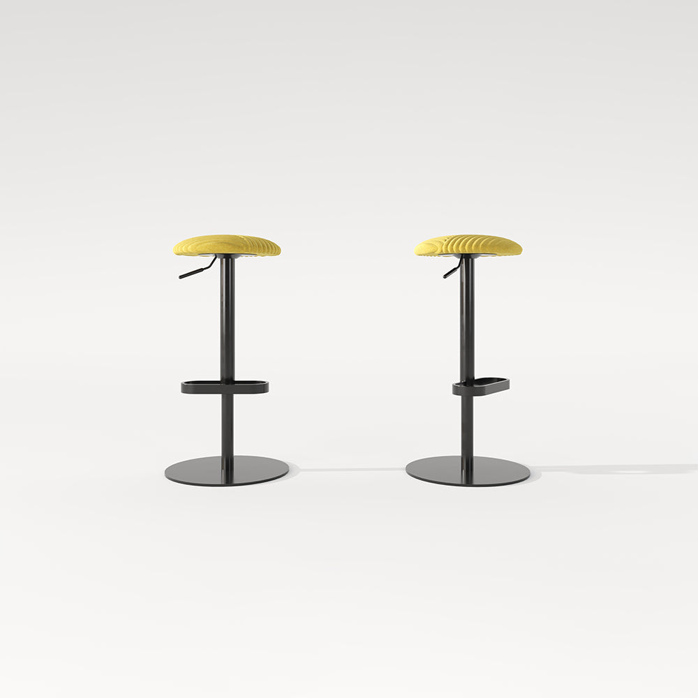 Round Swivel Stool - 360° Rotating Adjustable Stool for Counters