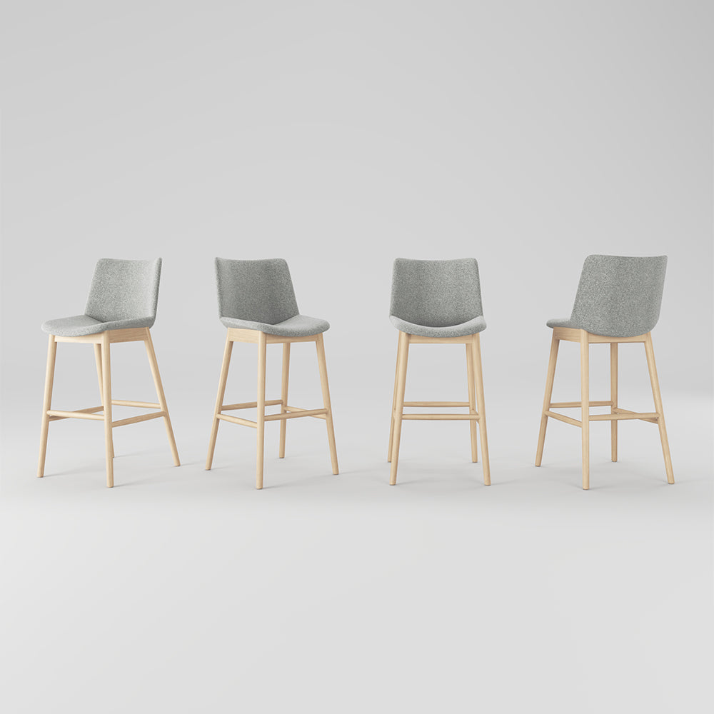 Bar Stools with Back Support and Footrest