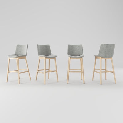 Bar Stools with Back Support and Footrest