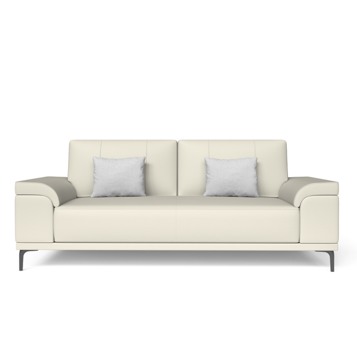 Clouds Atlas Leather Sofa - Timeless Lounge Sofa with Premium Full-Grain Leather