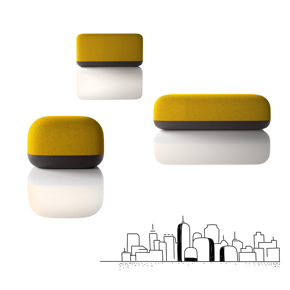 Modular Office Lounge Sofa Set - Mix & Match Different Units for Custom Layouts