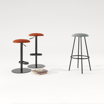 Round Swivel Stool - 360° Rotating Adjustable Stool for Counters