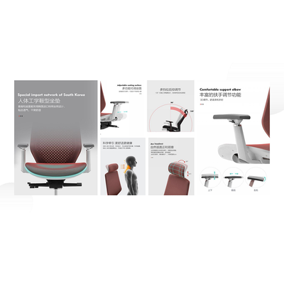 Office Furniture Executive Chair Ergonomic Computer Chair with Chrome Metal Base