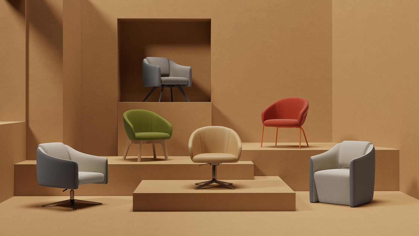 Paloma Lounge Chair - Modern Upholstered Accent Chair for Various Spaces