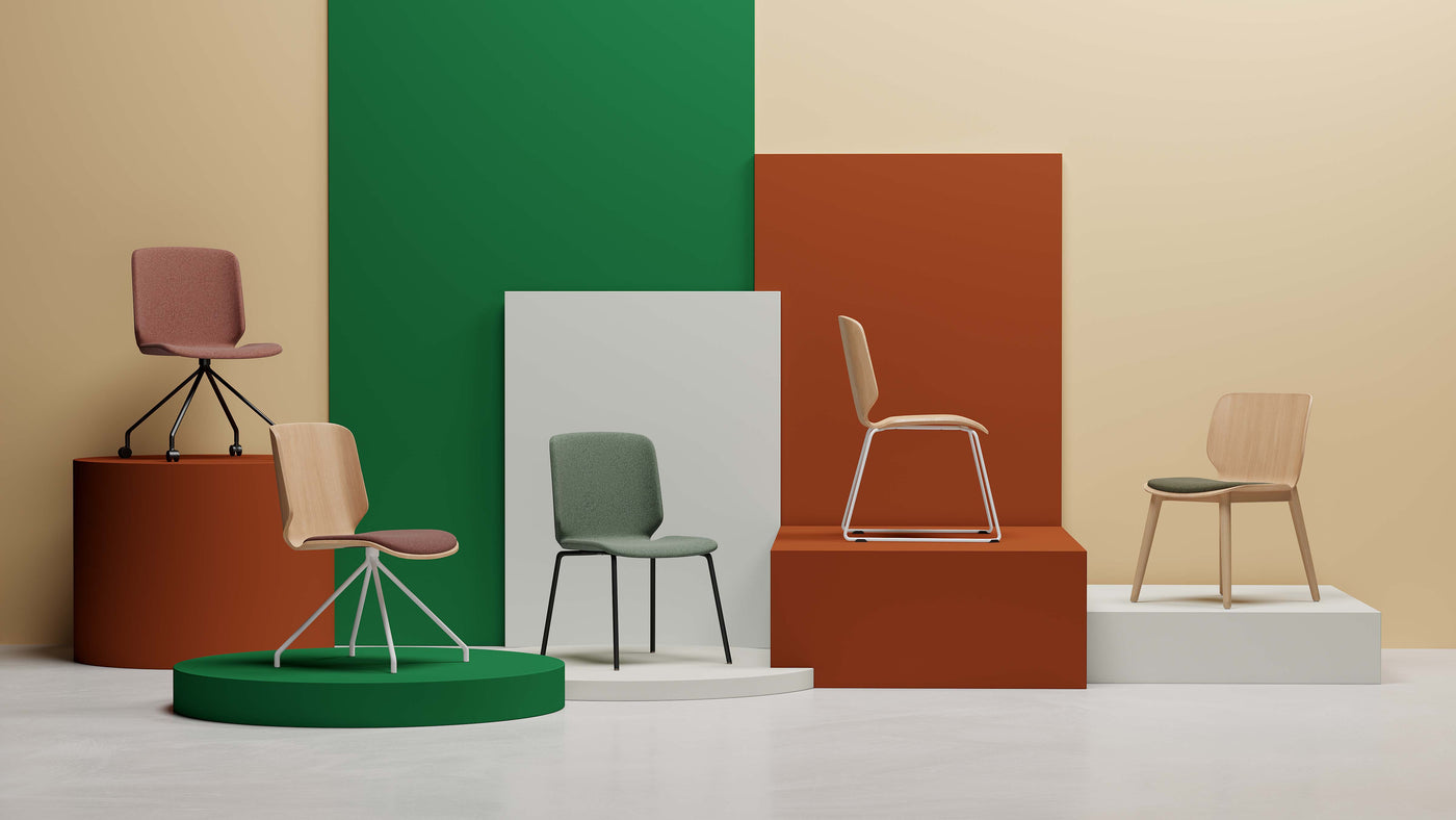 Stackable Multipurpose Chair - Modern Armless Training & Meeting Chair