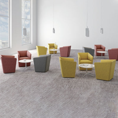 Square Guest Chair - Modern Reception Sofa for Office Waiting Areas