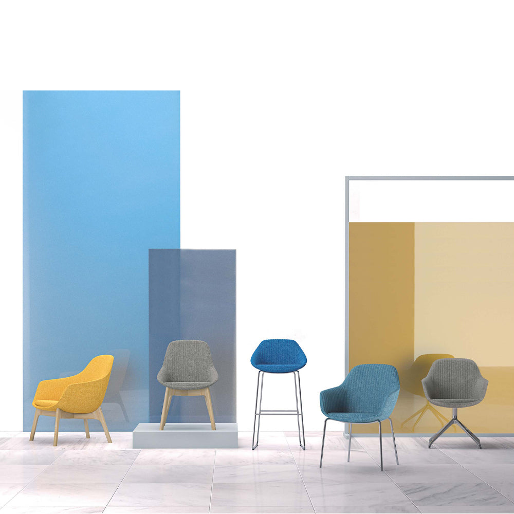 Bar Stools for Counter - Modern Swivel Stool with Footrest