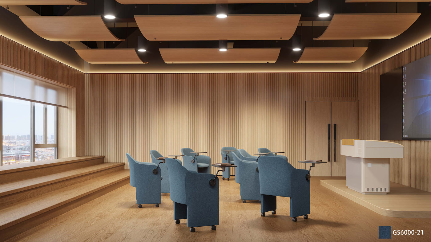 Foldable Writing Pad Tablet Upholstered ArmChair Nordic Design School Library Self Study Office Meeting Room Training Chairs