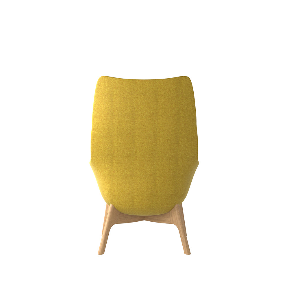 High-Back Lounge Chair - Extra Tall Backrest for Full Spine Support