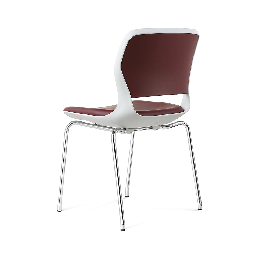 Metal Frame Fabric for Meeting Rooms Armless Stacked Office Plastic Staff Stackable Guest Visitor Training Chairs