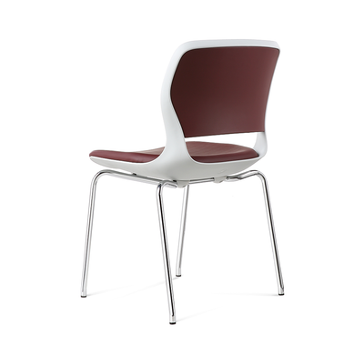 Metal Frame Fabric for Meeting Rooms Armless Stacked Office Plastic Staff Stackable Guest Visitor Training Chairs