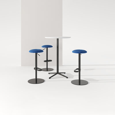 Round Swivel Stool - 360° Rotating Adjustable Stool for Counters
