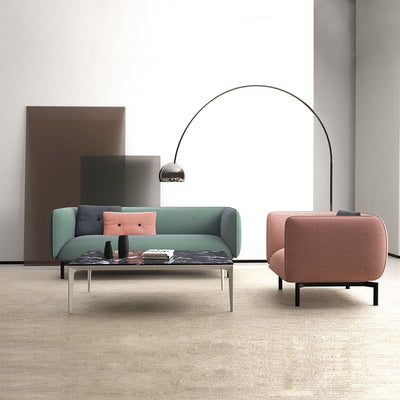 Ultra-Soft Round Sofa - Ergonomic Lounge Chair with Gentle Curves