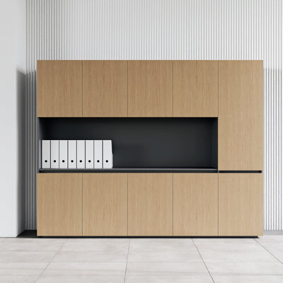 Premium Office Desk with Single Leg & Storage Unit