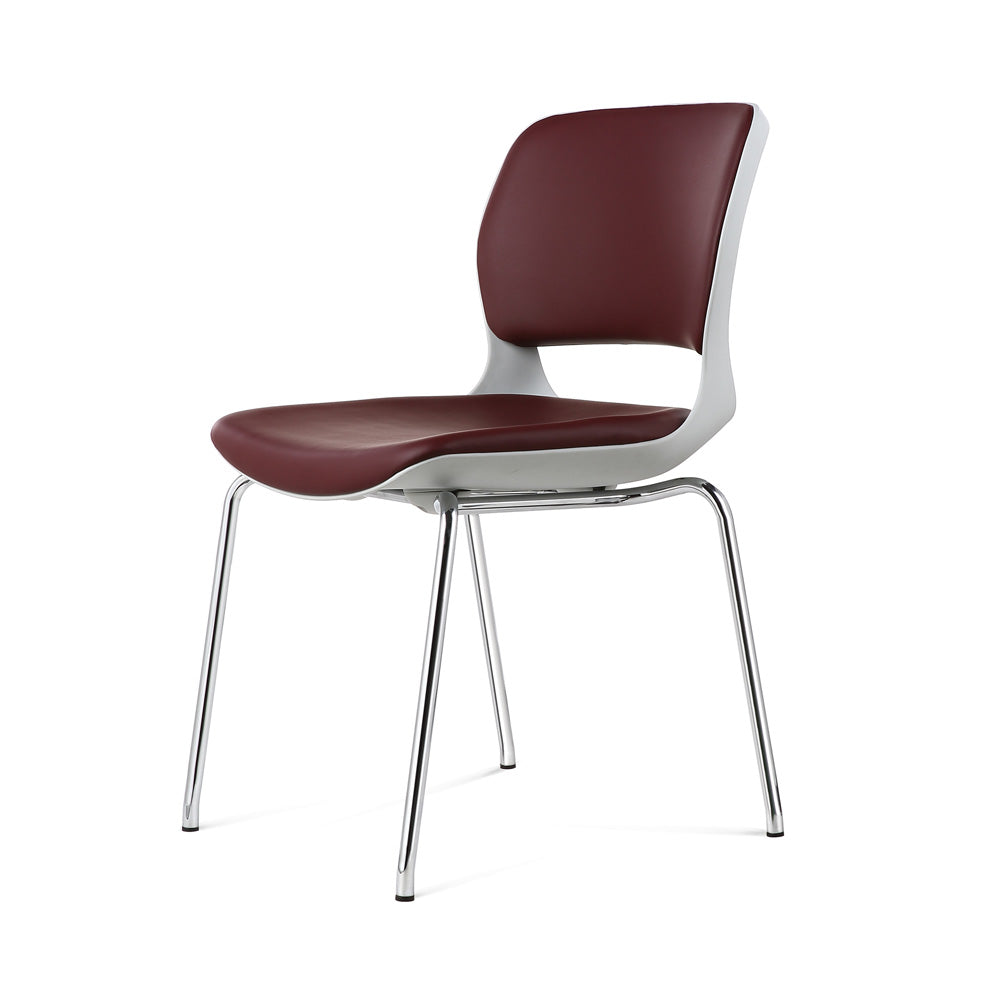 Metal Frame Fabric for Meeting Rooms Armless Stacked Office Plastic Staff Stackable Guest Visitor Training Chairs
