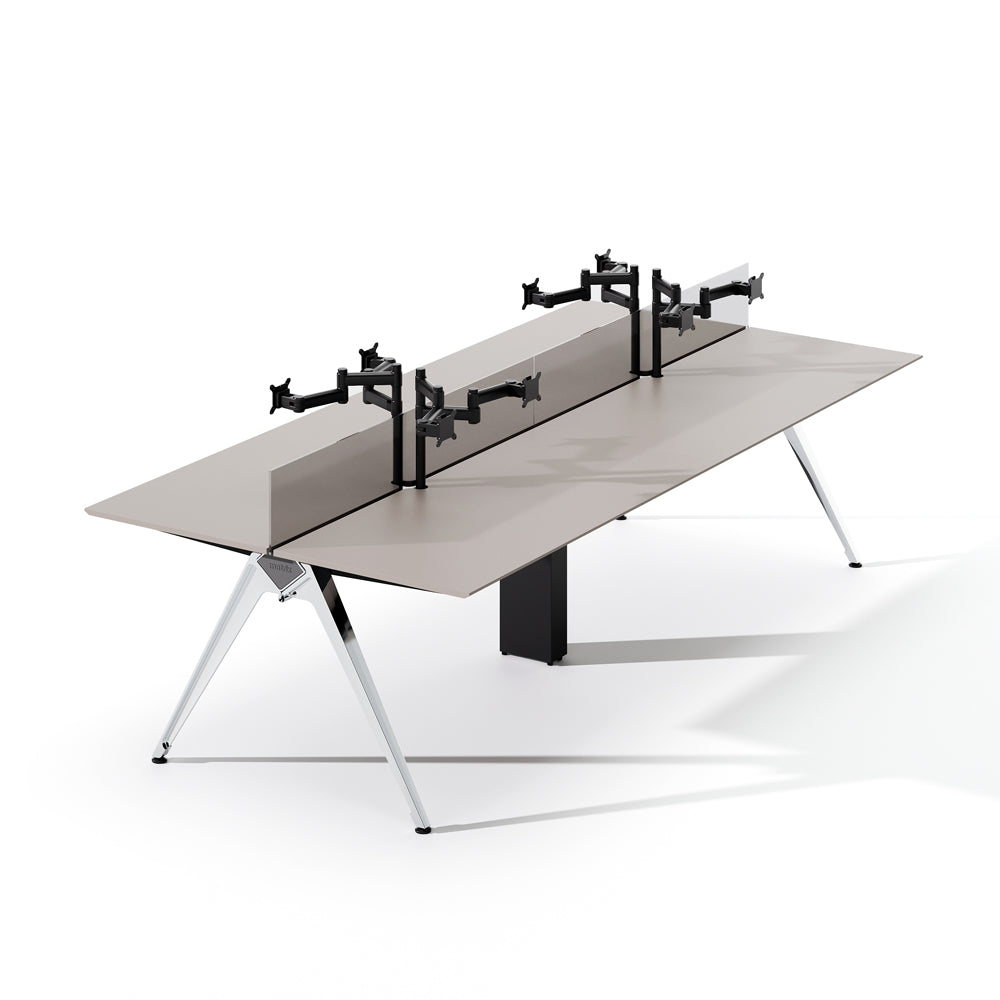 Custom Team Desk - Minimalist Design with Multifunctional Storage Options
