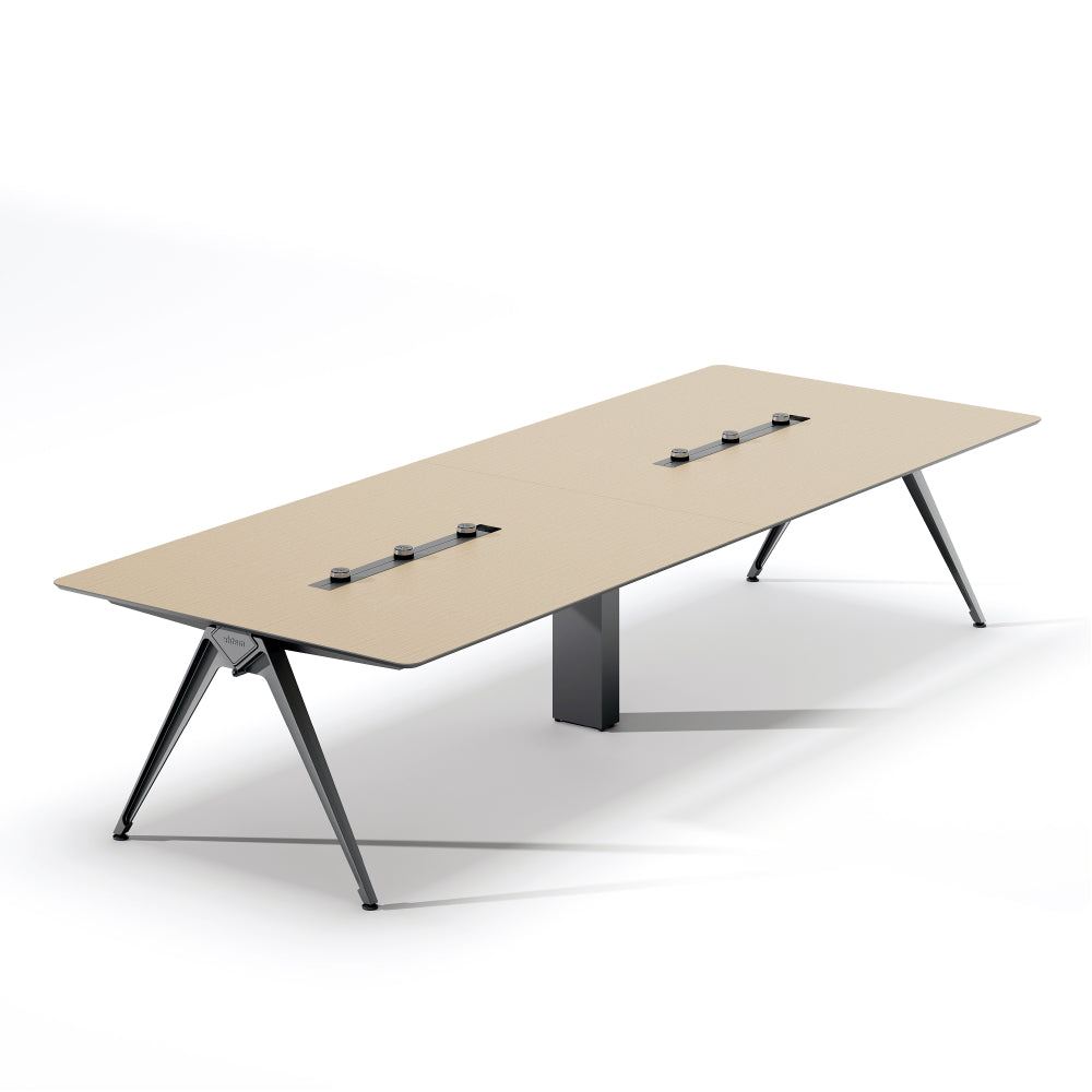 Minimalist Conference Table - Custom Sizable Meeting Desk with Smart Storage