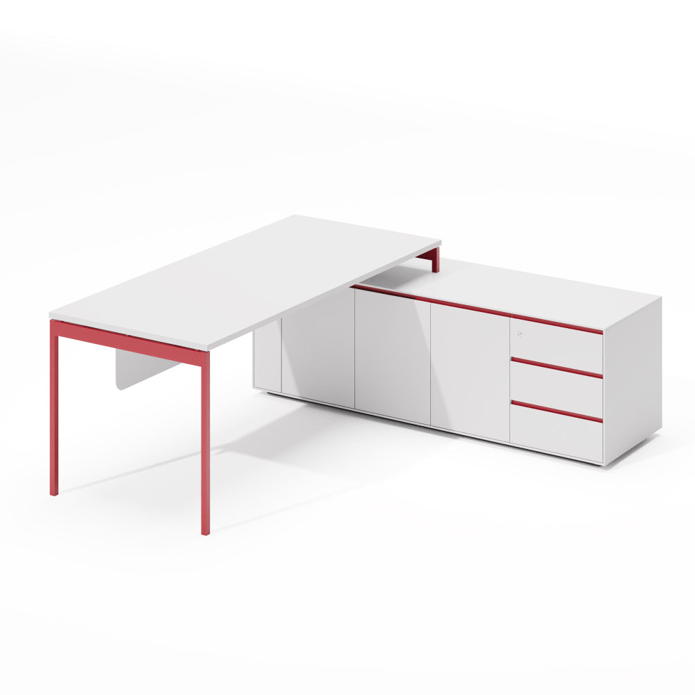 CEO Desk - Geometric Command Workstation for Corporate Spaces