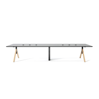 Large Executive Conference Table – Custom Modular Office Desk with Built-in Cable Management